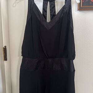 Bandolino Black Sleeveless V-Neck Wedding Dress